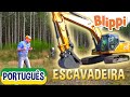 Blippi Português Visita uma Construção | Vídeos Educativos para Crianças | As Aventuras de Blippi