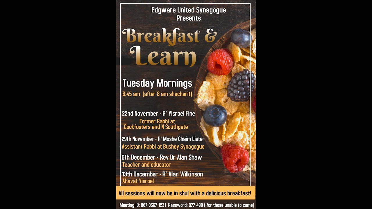 Breakfast Learn With Rabbi Garry Wayland On 20th Dec 2022 YouTube breakfast-learn-with-rabbi-garry-wayland-on-20th-dec-2022-youtube