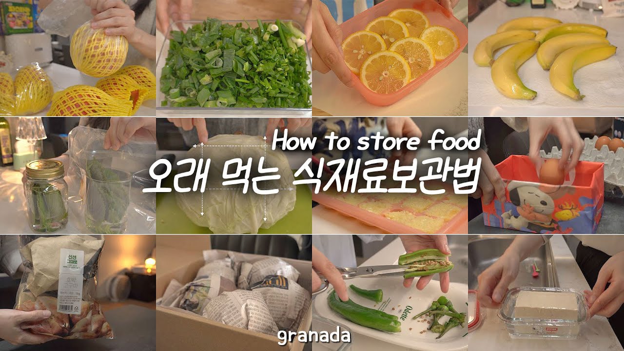 비싼 용기 NO!⛔재활용으로 16가지 식재료 오래 보관하는 법🌿최대 6개월 보관법,  식재료 세척법 | 식재료 냉장 냉동 소분 보관법
