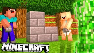 NOOBY BUDUJĄ ZAMEK W MINECRAFT!!! NOOBY BUDUJĄ ZAMEK W MINECRAFT!!!