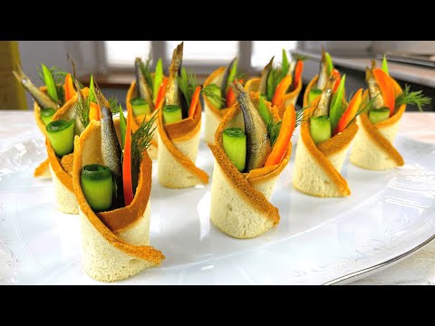 Простая и быстрая закуска к праздничному столу. Рецепты закусок на Новый Год 2022.