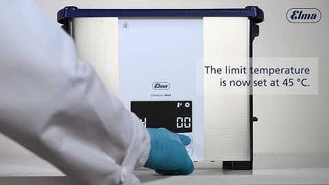 Elmasonic Med - Limit temperature settings