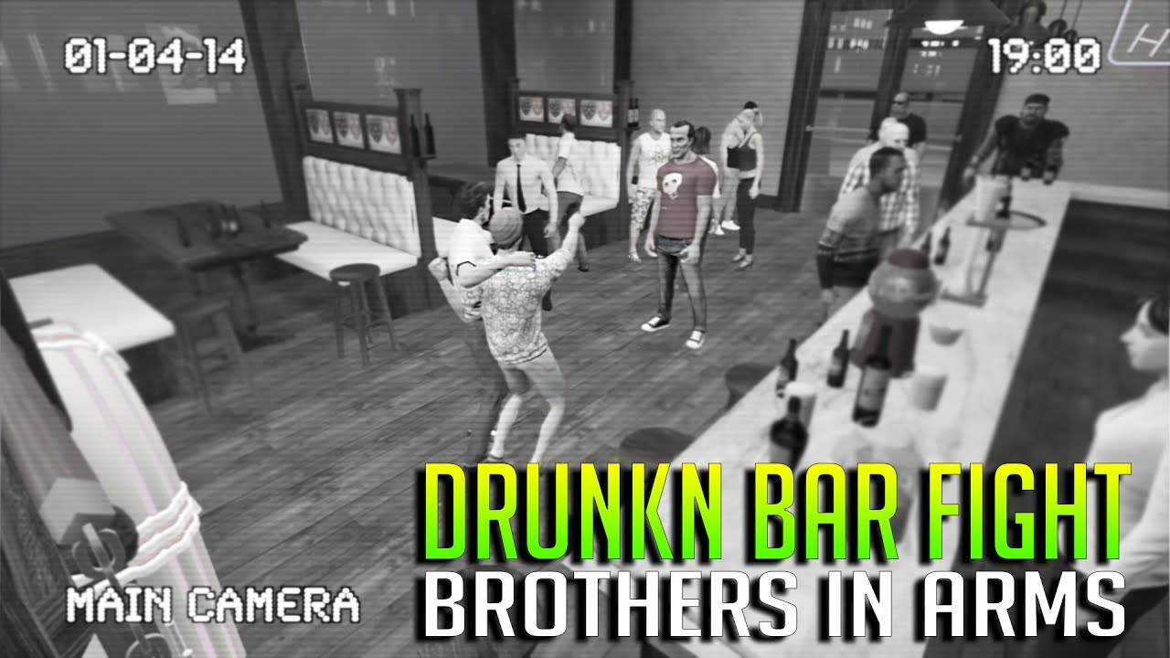 BROTHERS IN ARMS • DRUNKN BAR FIGHT VR MULTIPLAYER - HTC VIVE GAMEPLAY
