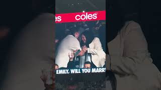 SHE SAID YES! | Proposal at the MCG #wedding #proposal #football #marriage