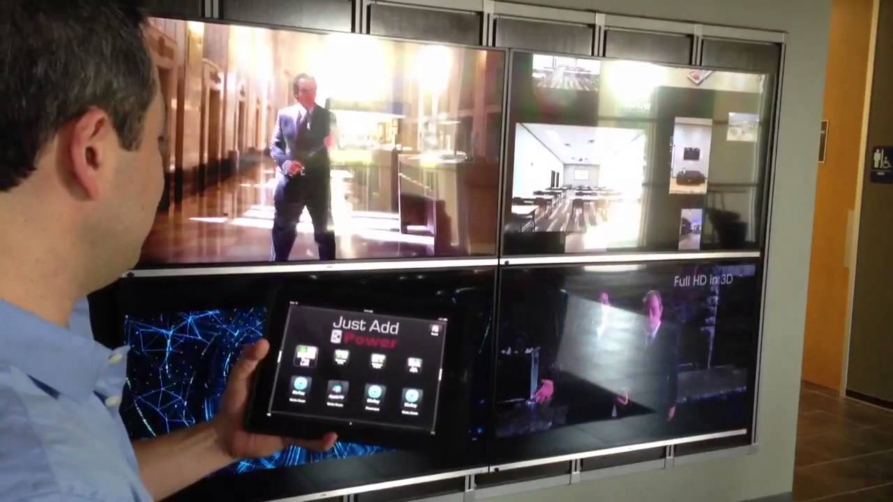 Just Add Power video wall controlled by On Controls - YouTube