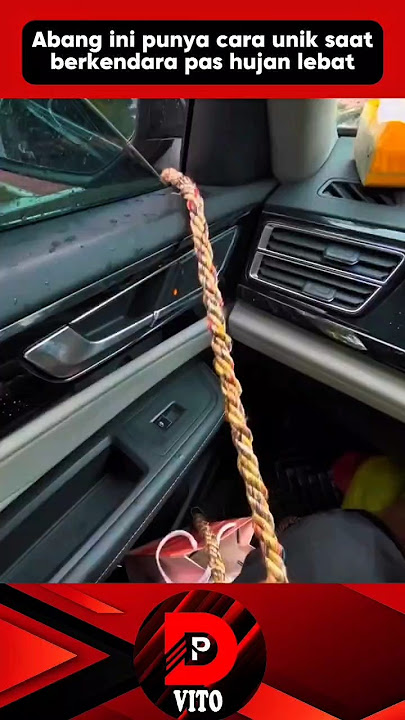 THIS DRIVER HAS A UNIQUE WAY OF DRIVING IN THE RAIN #viralvideo