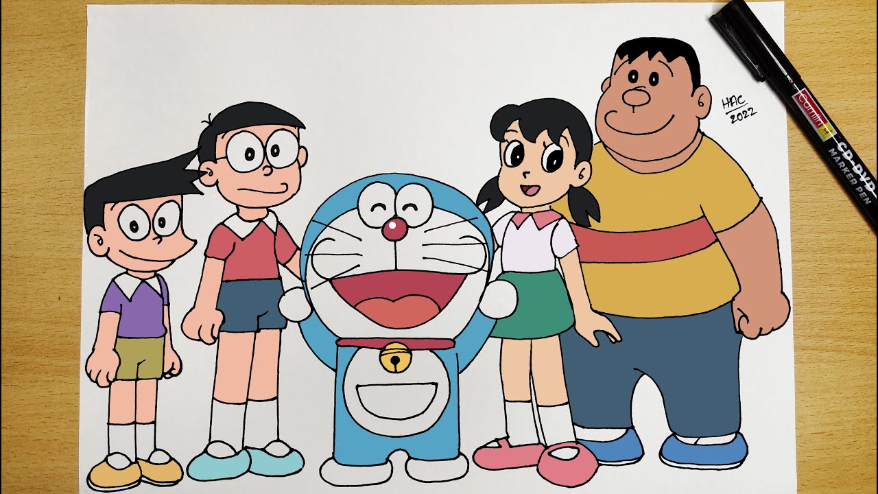 Download Doraemon And Friends Class Picture 4k Wallpaper | Wallpapers.com