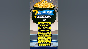 10 Countries🌍,10 Currencies💴: Quick Facts You NEED to Know! Quiz 3️⃣  #quickfacts   #quiz