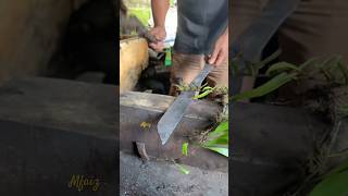 Multi-purpose and vegetable cutting kitchen tools #craftsmanship #forgedfromiron #steelwork #anvil