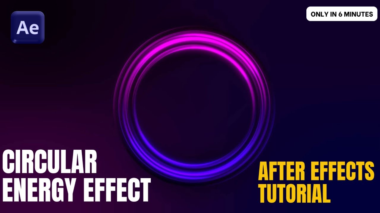 Circular Energy Effect - After effects Tutorial