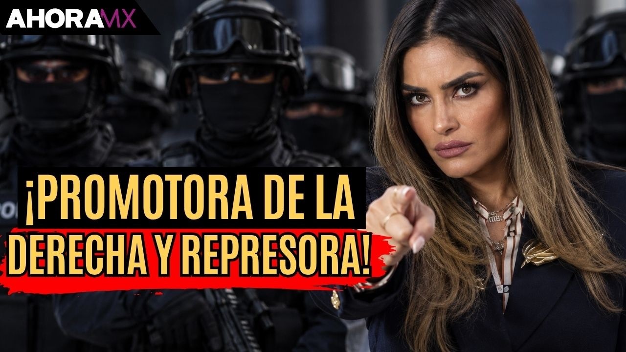 ¡De falsa FEMINISTA a REPRESORA! Alessandra Rojo llegó apoyada por grupos de ULTRADERECHA