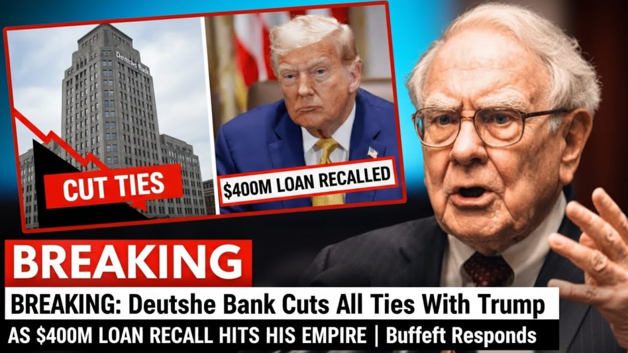BREAKING Deutsche Bank Cuts All Ties With Trump as $400M Loan Recall Hits His Empire  Buffett Respon