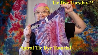 Tie Dye Tuesday! - Spiral Tie Dye How To