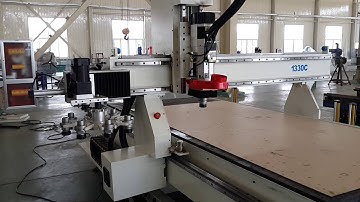 Mahcine working show. Good quality 1325 ATC cnc machine with OSAI controller--FORSUN CNC