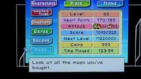 Super Paper Mario - Invisable Maps Glitch!!!