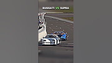 Buggati Vs Supra..💀 #buggati #supra #trollface