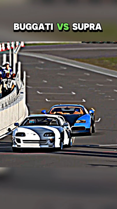 Buggati Vs Supra..💀 #buggati #supra #trollface