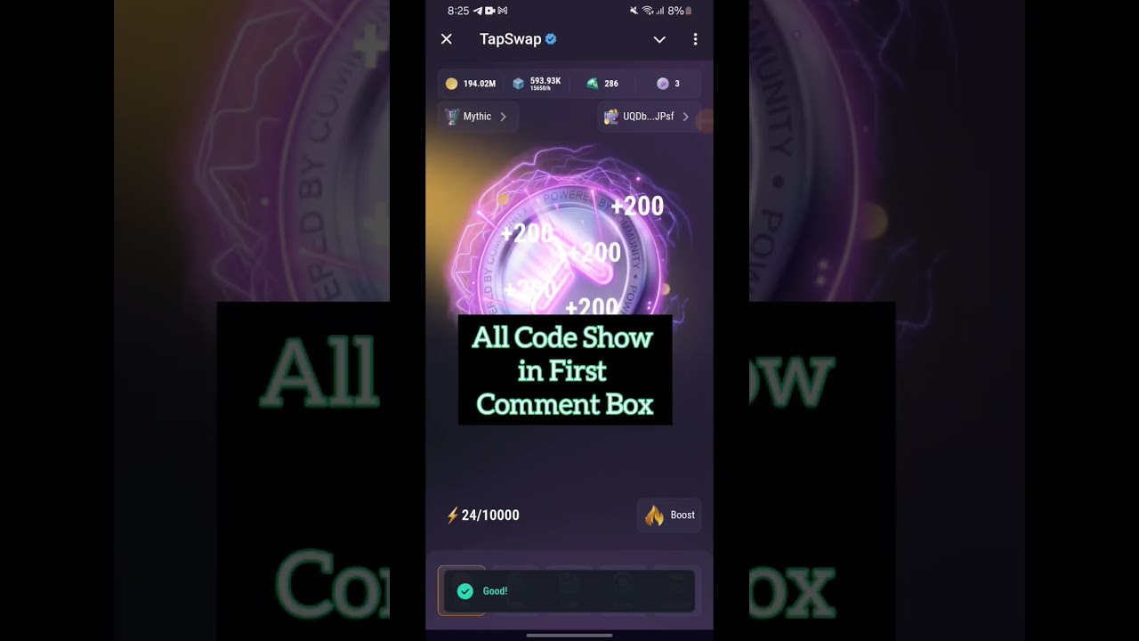 Tapswap code | Tapswap all code | Mining Care 