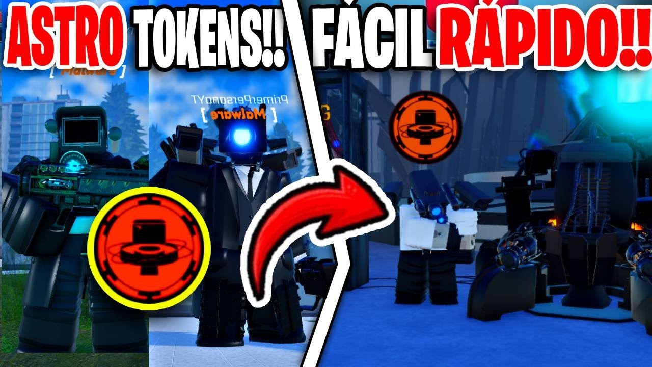 COMO CONSEGUIR ASTROS TOKENS FACIL Y RAPIDO !! Roblox Skibidi Toilet ...