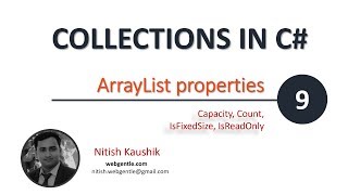 (#9) ArrayList properties in C# | Collection fundamentals using .Net Core