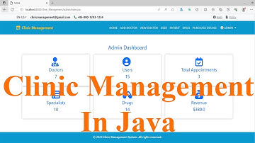 Clinic Management System in Java, JSP Servlet | MySQL