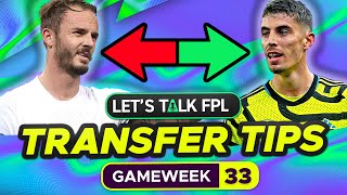 FPL TRANSFER TIPS GAMEWEEK 33 (Who to Buy and Sell?) | FANTASY PREMIER LEAGUE 2023/24 TIPS