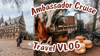 Ambassador Ambition British Isles Cruise | Day 2 | Rotterdam | Cheese Tasting & Exploring Gouda