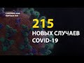 В Кыргызстане на 2 октября выявлено 215 новых случаев COVID-19