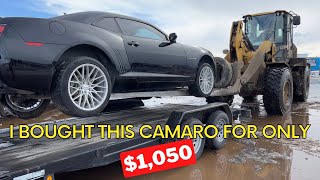 I BOUGHT THE CHEAPEST CAMARO IN COPART!!! 💰🏁 Part 1