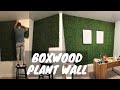 Faux Boxwood Plant Wall [EASY DIY]