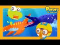 Pororo Dino Adventure | Mosasaurus trying to eat Pororo! | Dinosaur Animation for Kids