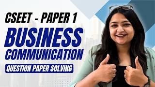 CSEET | June 2026 | Paper 1 - Business Communication | Question Paper Solving - 02