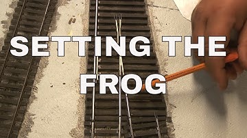 Hand Laying O Scale Track Part 5 Setting the Frog