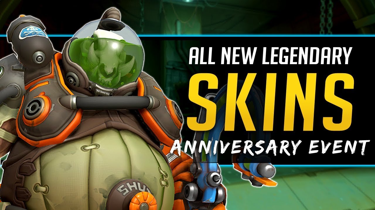 Overwatch ALL New Legendary Skins plus Emotes, Voicelines, & more - Overwatch Anniversary Event 2019