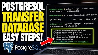 How to transfer a PostgreSQL database between servers with pg_dump - Step By Step