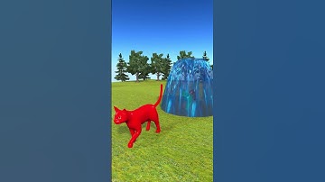 crossing fountain CAT #animalcrossing #animals #shortvideo #cat #fountain #3danimation