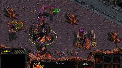 StarCraft: Brood War - 1 Zerg vs 3 Terran ( 1 Computer vs 1 Computer ) AI vs AI - Divided Factions