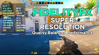 Counter Strike 2 | FidelityFX Super Resolution | FSR OFF vs. ON | RTX 3070