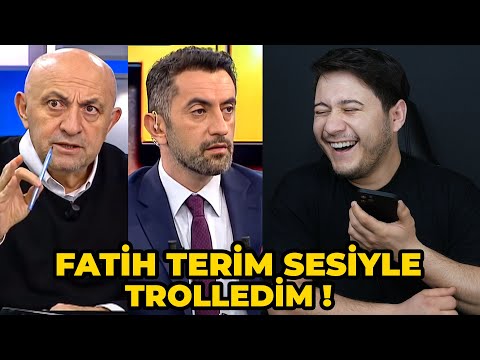 FATİH TERİM SESİYLE BEYAZ FUTBOL SUNUCUSUNU TROLLEDİM !