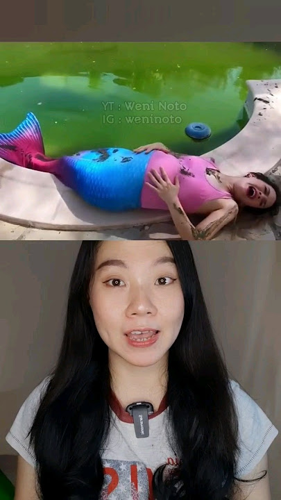 PUTRI DUYUNG YANG HAMIL MELAHIRKAN DI KOLAM KOTOR !! | Weni Noto #shorts