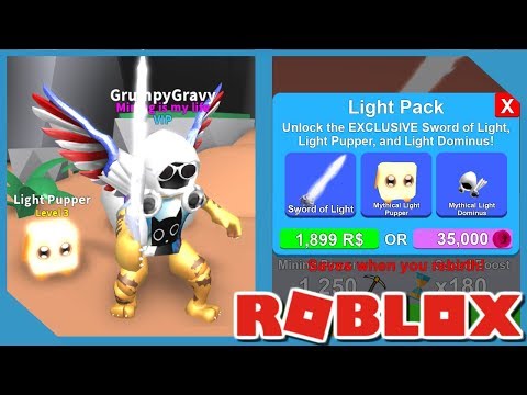 Buying New Light Pack In Roblox Mining Simulator Youtube - how to use sword of light on roblox youtube