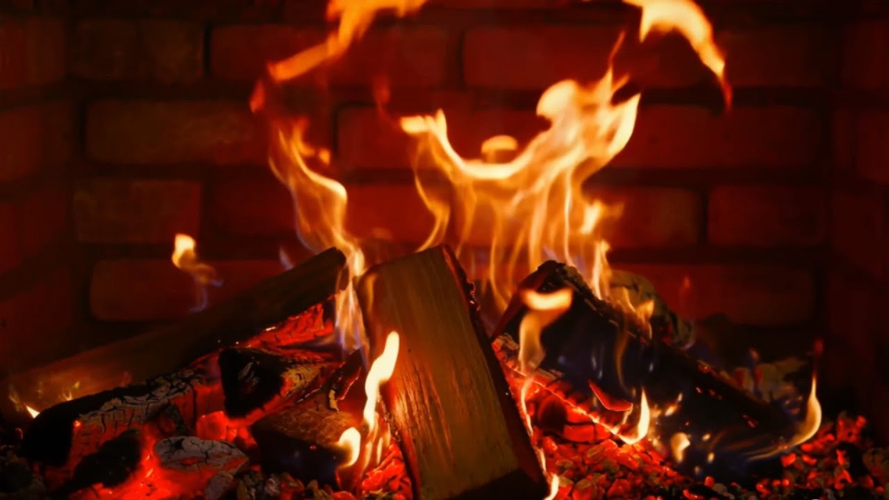🔥Relax and Feel at Ease as Glowing Logs Burn Slowly with Natural Fireplace Crackling Sounds.