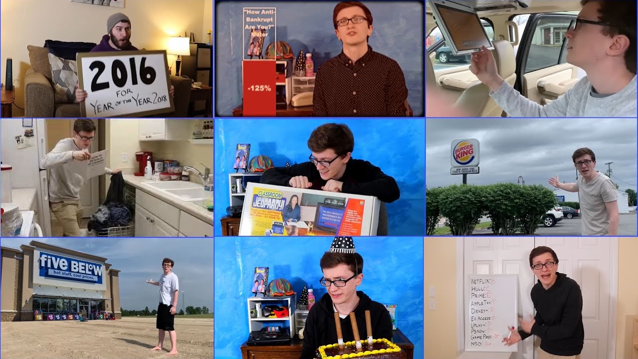 scott the woz but it's every outro gag in season 3