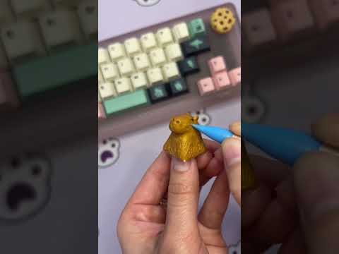 making a capybara keycap