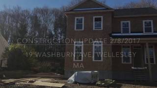 Construction timelapse/update: 19 Washburn Ave, Wellesley MA 02481,