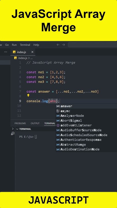 How to Merge Arrays in JavaScript: Quick Tips! 🔥🔥 #short #shorts # ...