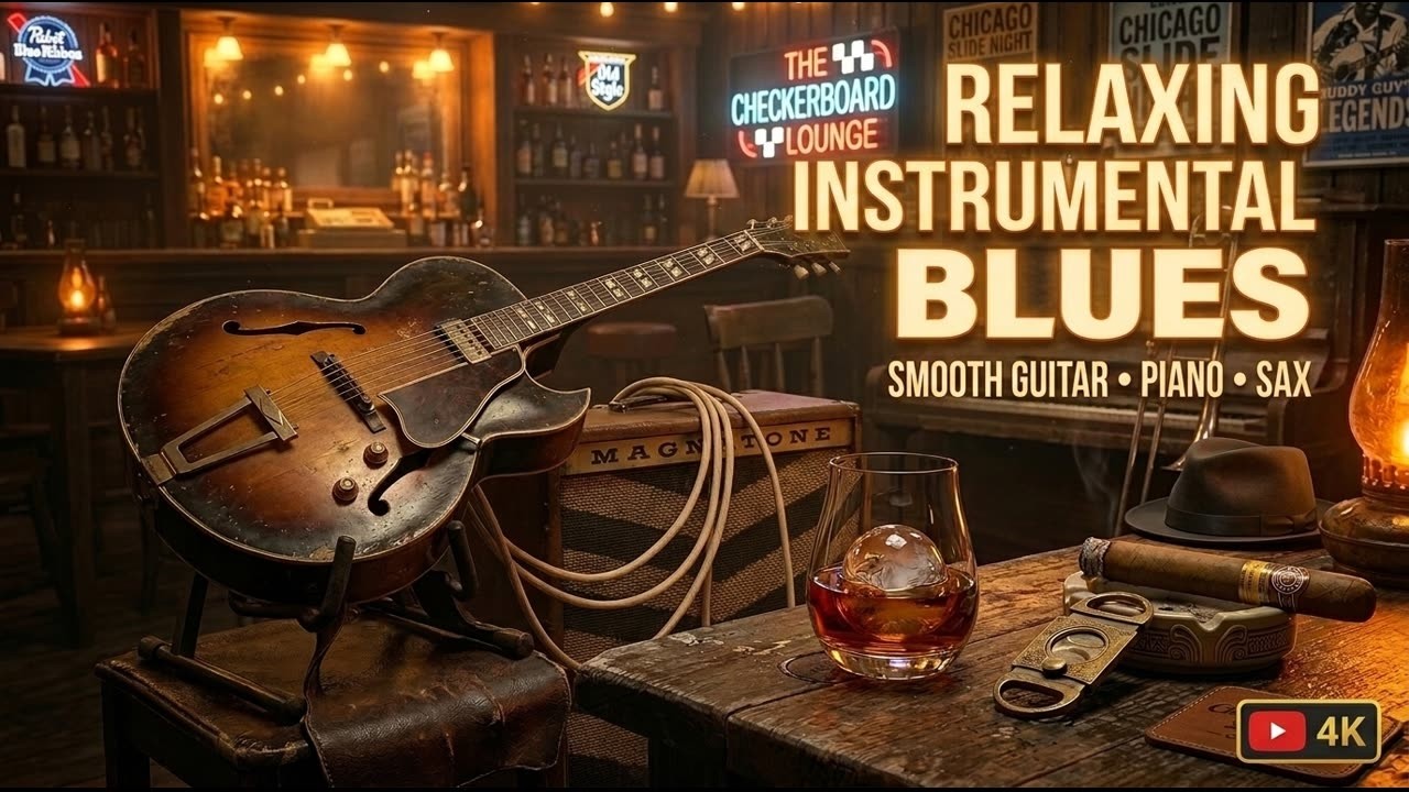 Smooth Blues Guitar Background Music for Work and Relaxation - YouTube