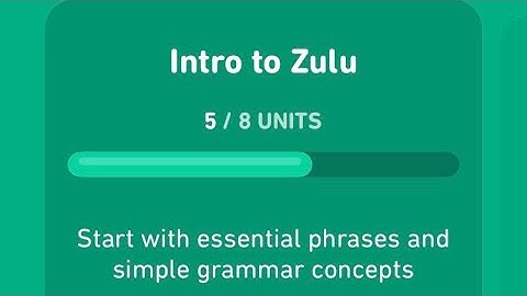 Let’s learn Zulu with Duolingo