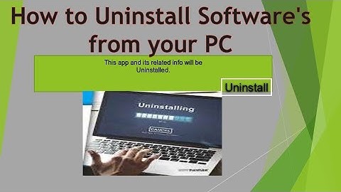 How to Uninstall Programs on Window | How to Uninstall & Remove Program On Windows 7,8,8.1,10 Latest