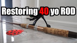 Simple restoration of a 40 year old fishing rod 
